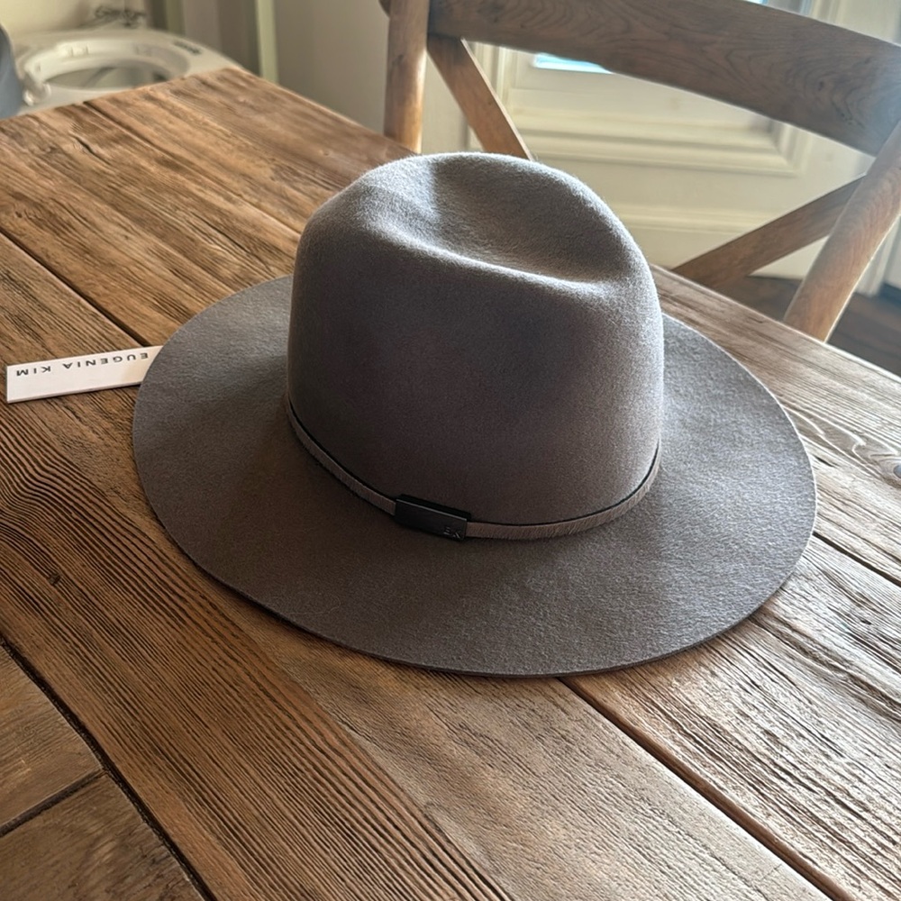 Eugenia Kim Wool Hat Gray Taupe NWT